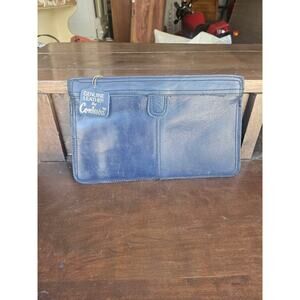 Contessa Navy Leater Clutch